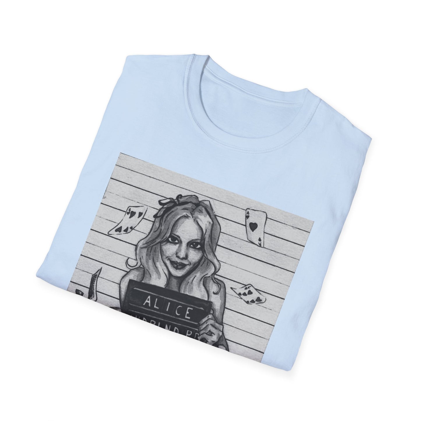 Alice in Wonderland Inspired Softstyle T-Shirt - Vintage Design