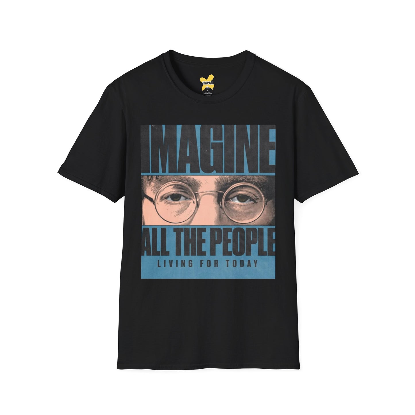 Imagine All the People Unisex Softstyle T-Shirt - Inspirational Graphic Tee for Comfort & Style