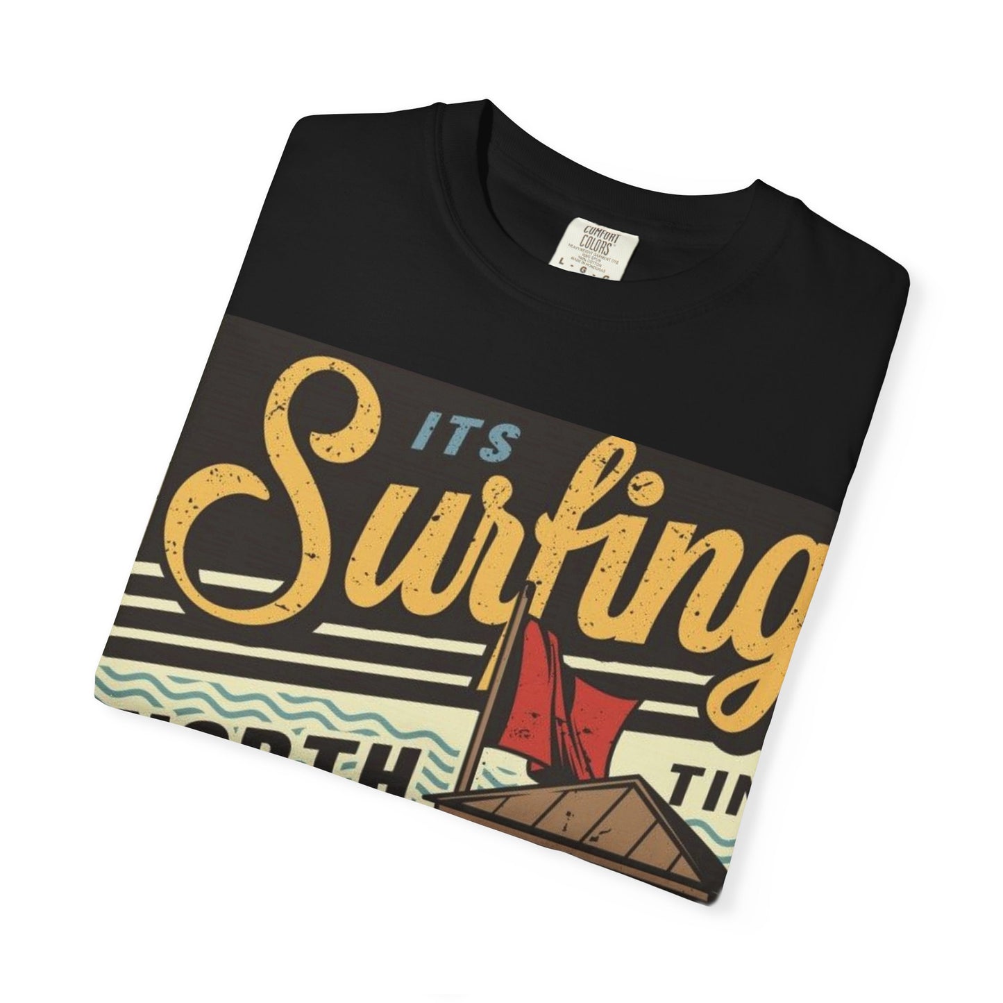 Surf Vibes Unisex T-Shirt - Retro Beach Tee, Casual Style, Summer Wear, Gift for Beach Lovers, Surfing Enthusiasts