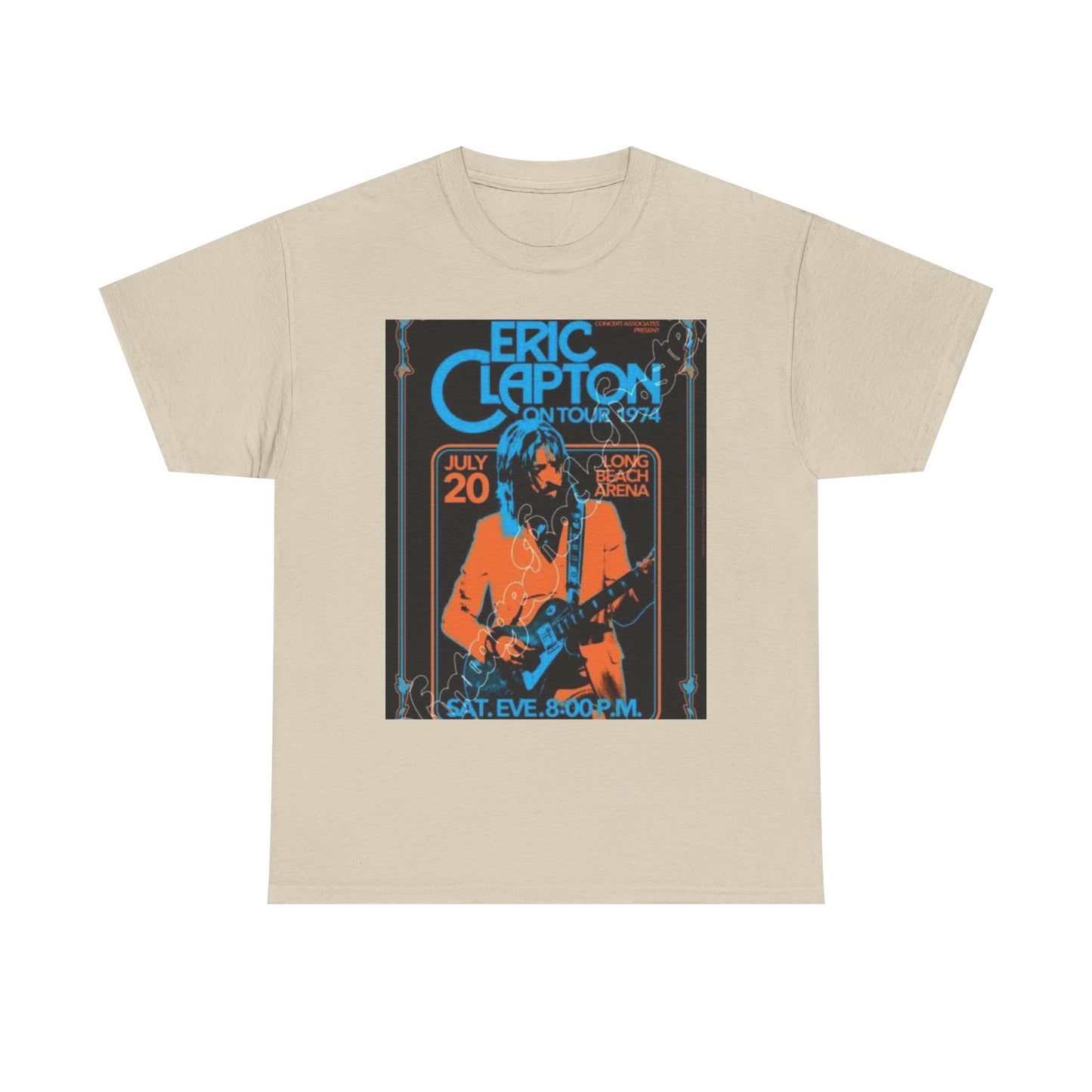 Eric Clapton Vintage Concert Tee, Music Lover Gift, 70s Tour T-Shirt, Rock and Roll Apparel, Retro Graphic Tee, Unisex Style