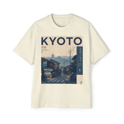 Kyoto Vintage Travel Tee — Japanese Street Scene Graphic T-Shirt