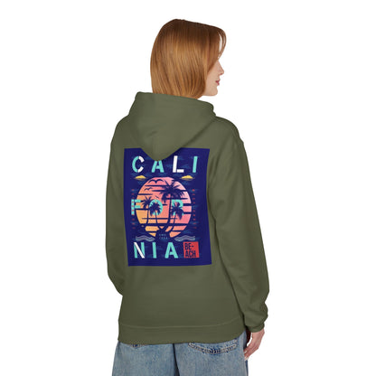 California Beach Vibes Unisex Fleece Hoodie - Softstyle Midweight Sweatshirt