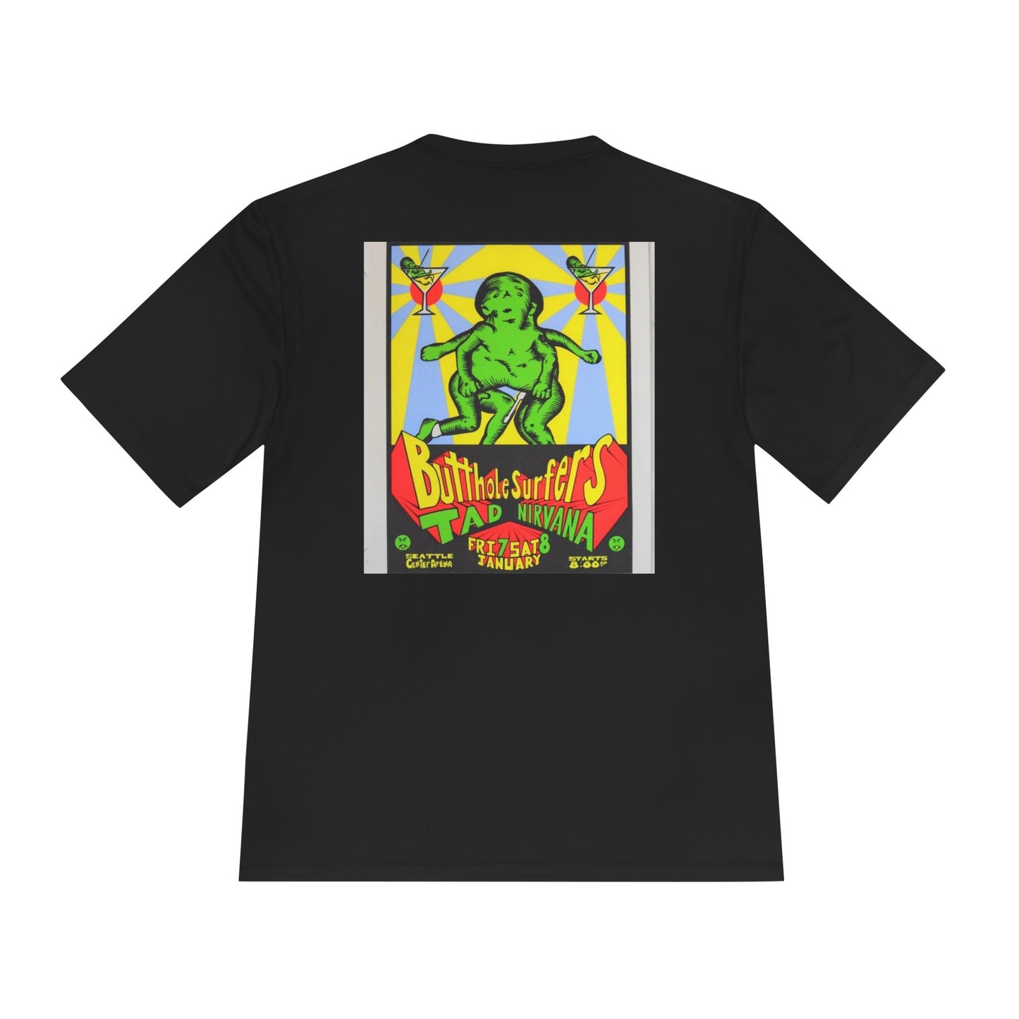 Unisex Retro Graphic Tee - Butthole Surfers & Nirvana Design