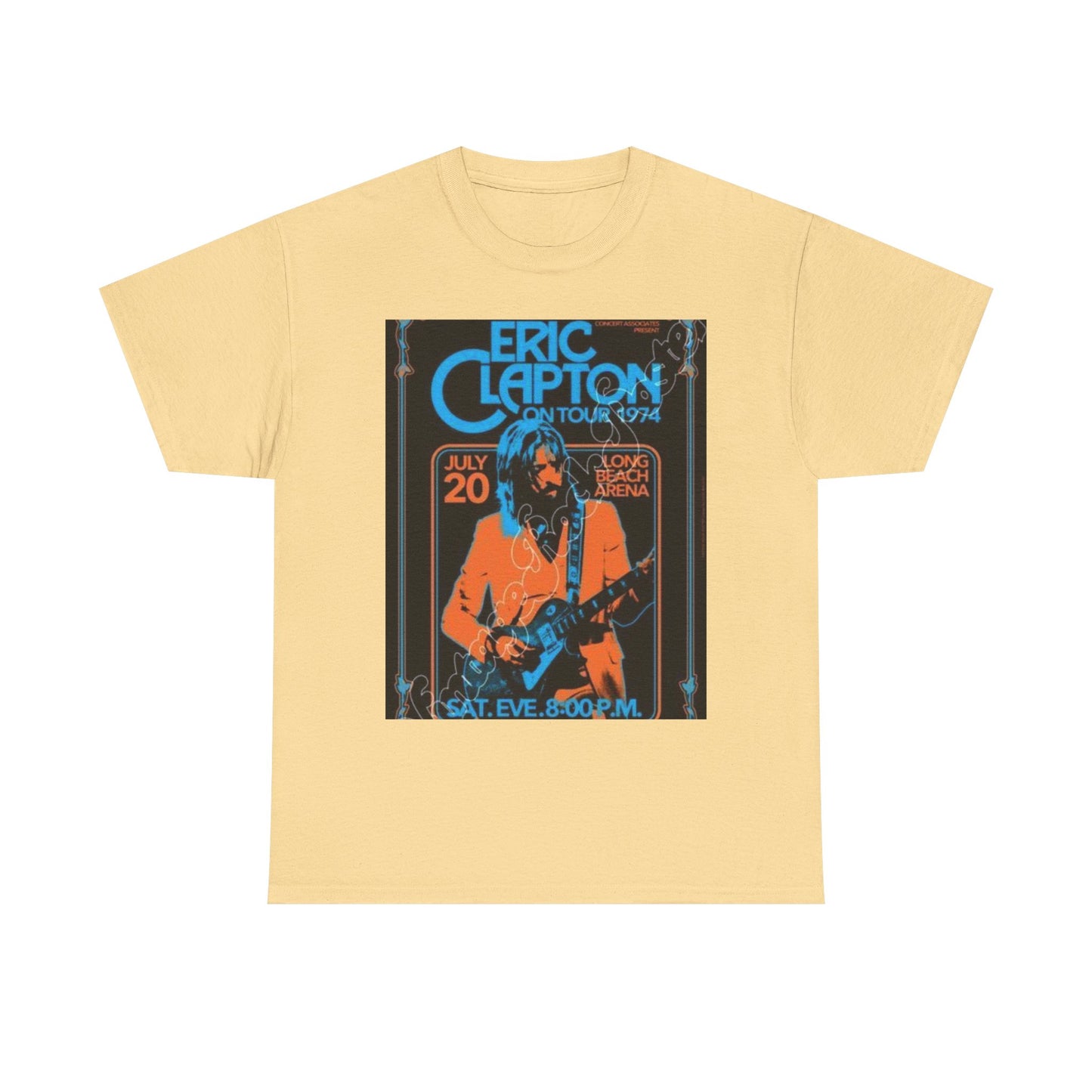 Eric Clapton Vintage Concert Tee, Music Lover Gift, 70s Tour T-Shirt, Rock and Roll Apparel, Retro Graphic Tee, Unisex Style