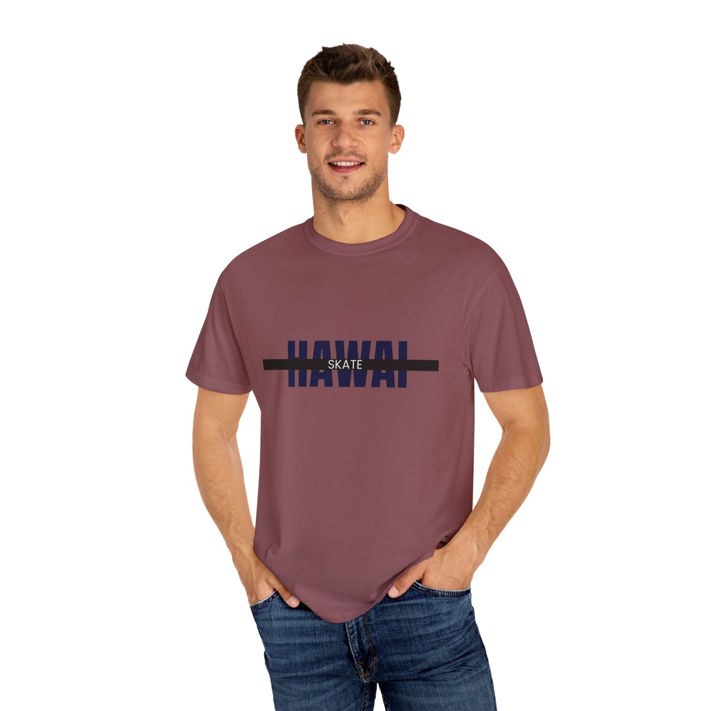 Hawaiian Skate T-Shirt | Unisex Casual Tee, Beachwear, Summer Fashion, Gift for Skaters, Vacation Essential, Graphic Tee