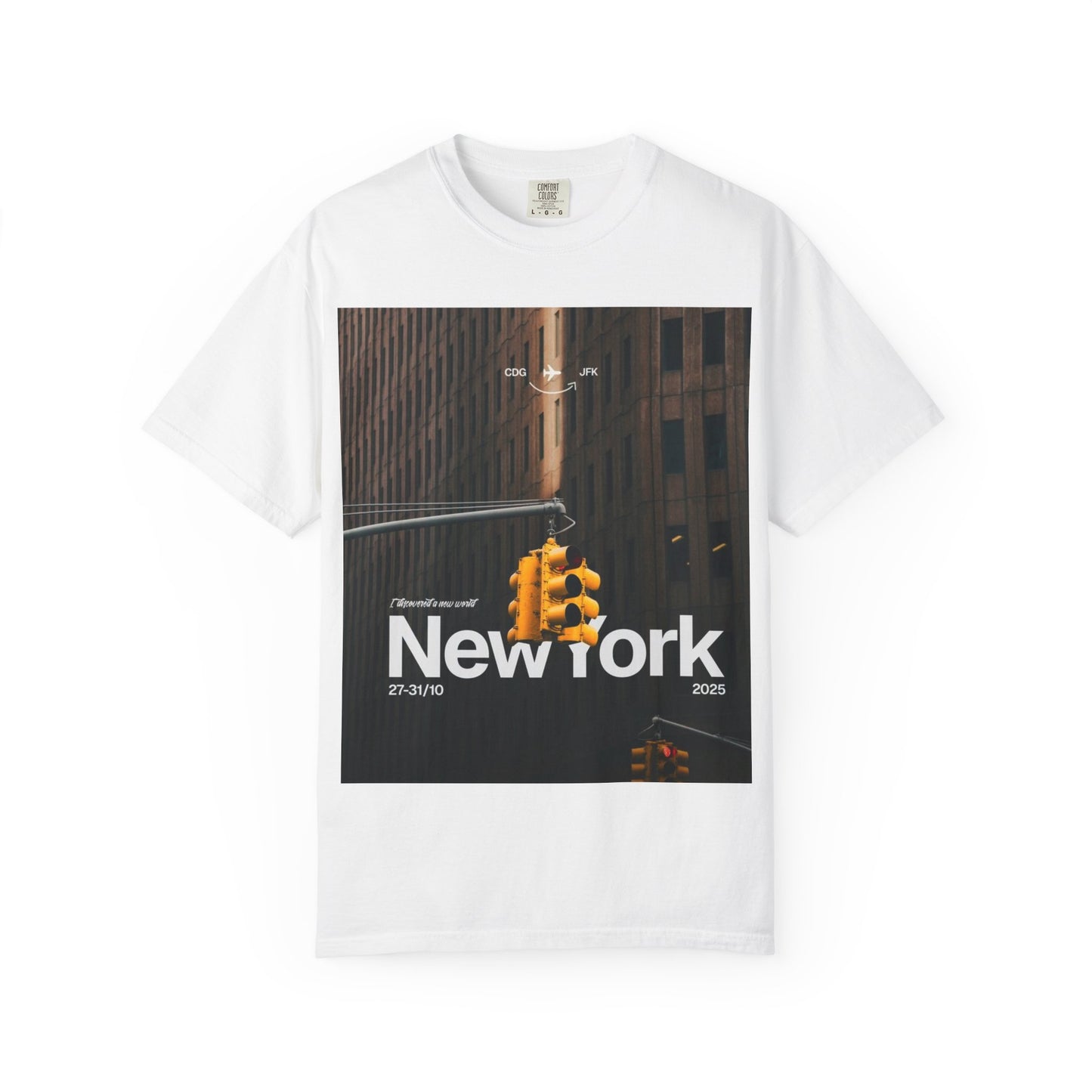 New York City Traffic Light Photo T‑Shirt — Urban Streetwear Tee
