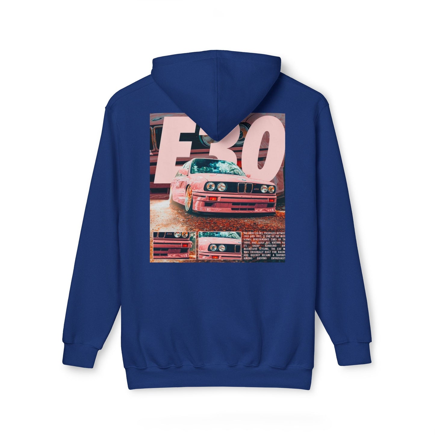 Vintage Car Graphic Unisex Hoodie - Retro BMW E30 Design