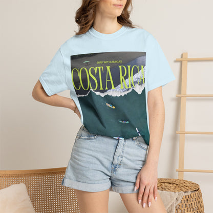 Costa Rica Surf T-Shirt — Aerial Wave & Surfers Graphic Tee
