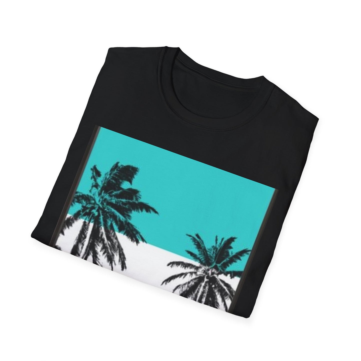 Tropical Palm Tree T-Shirt, Beach Vibes Tee, Summer Casual Wear, Vacation Top, Unisex Softstyle Shirt, Gift for Nature Lovers