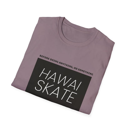 Hawaiian Skate Inspired T-Shirt, Casual Summer Wear, Skateboarder Gift, Beach Day, Graphic Tee, Cool Streetwear