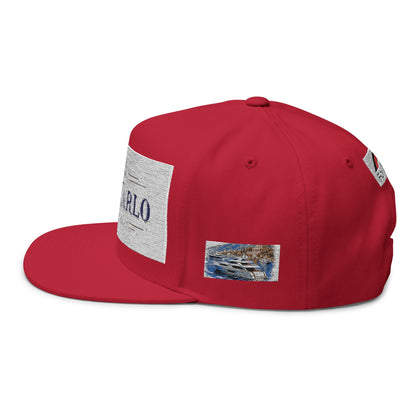 Monte Carlo Monaco Embroidered Flat Bill Cap