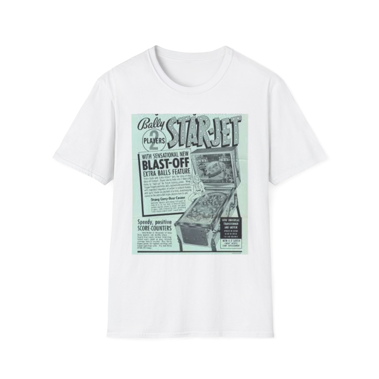 Retro Arcade Game T-Shirt, Vintage Pinball Tee, Game Room Apparel, Gift for Gamers, Cool Graphic Shirt