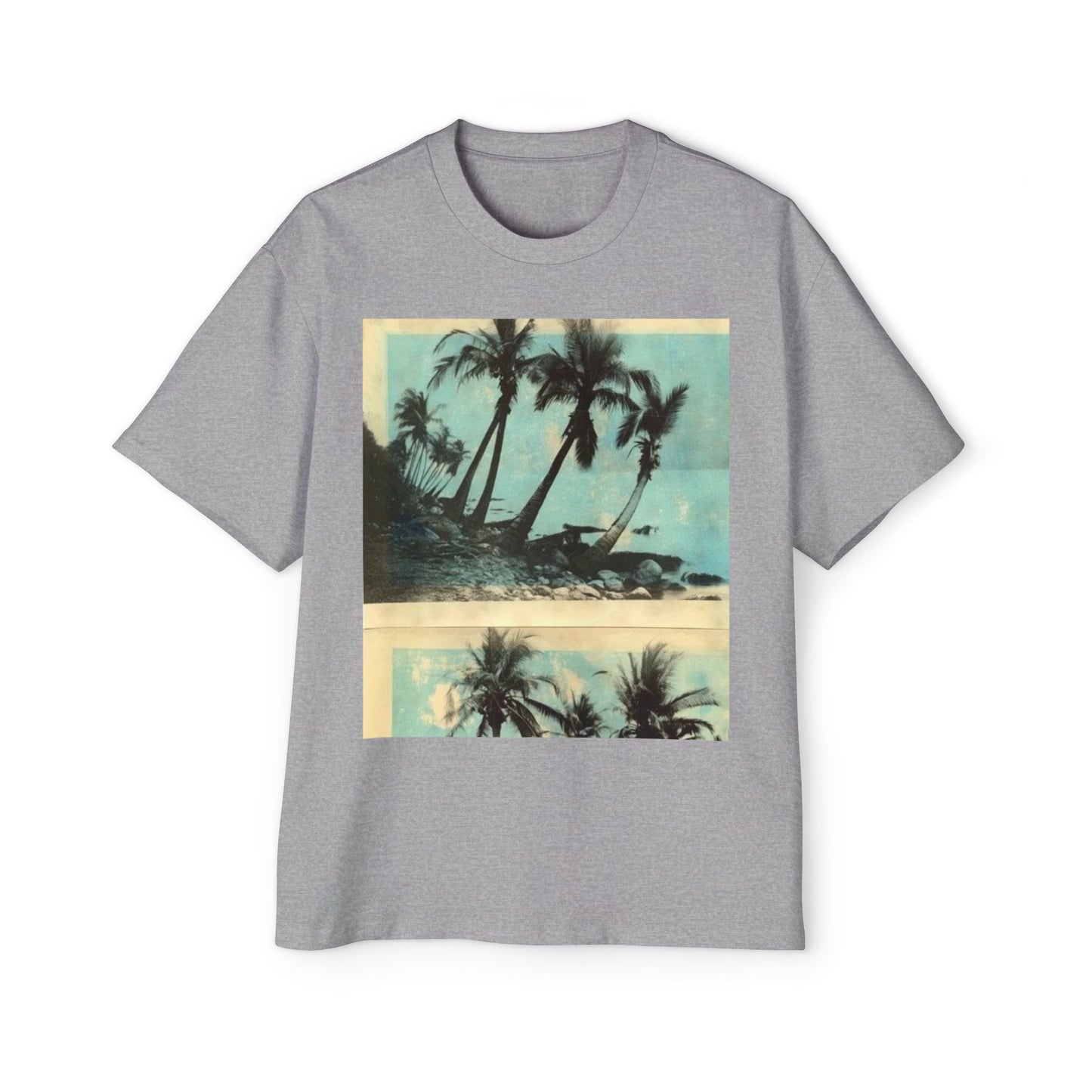 T-Shirt — Vintage Palm Beach Graphic Tee (Retro Tropical Sunset)
