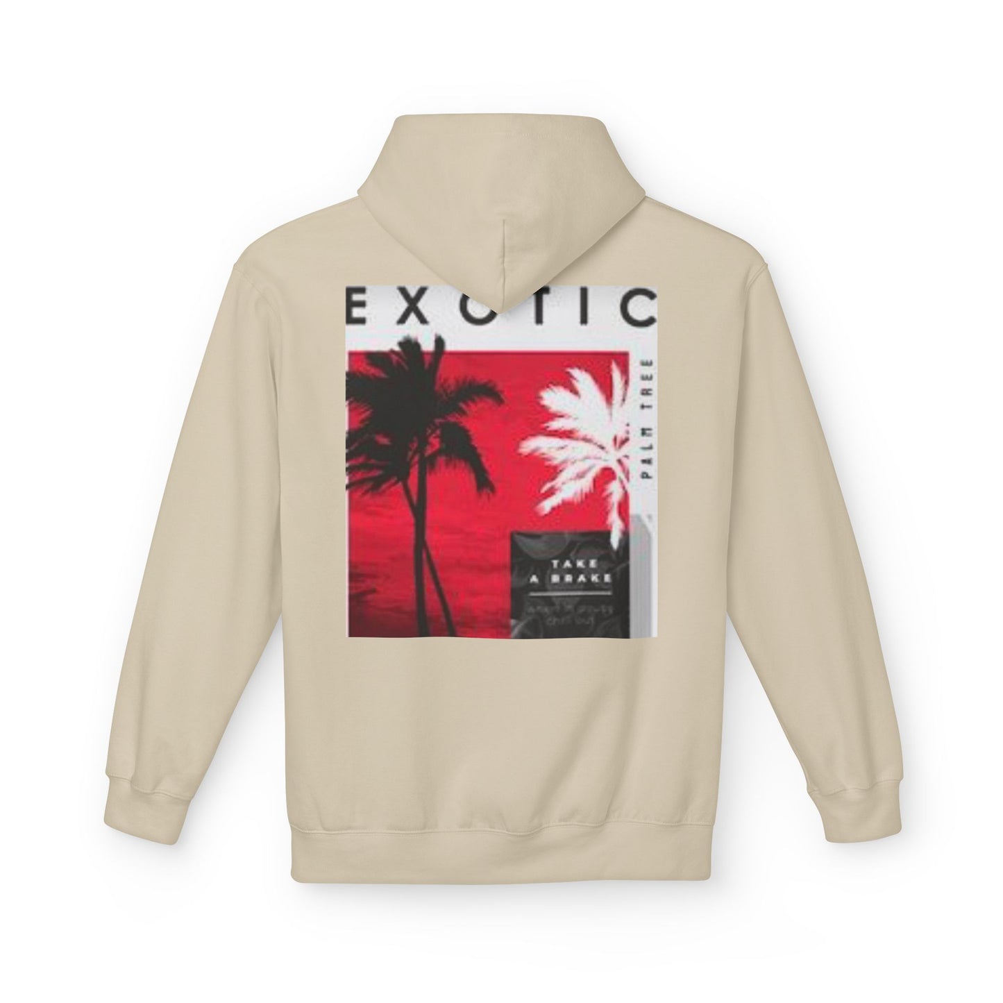 Exotic Vibe Unisex Fleece Hoodie - Cozy Beach Style, Perfect for Travel, Summer Events, Casual Outings, Gifts for Adventurers