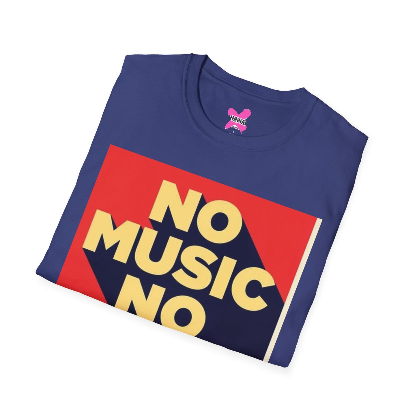 No Music No Life Unisex Softstyle T-Shirt – Music Lover's Essential