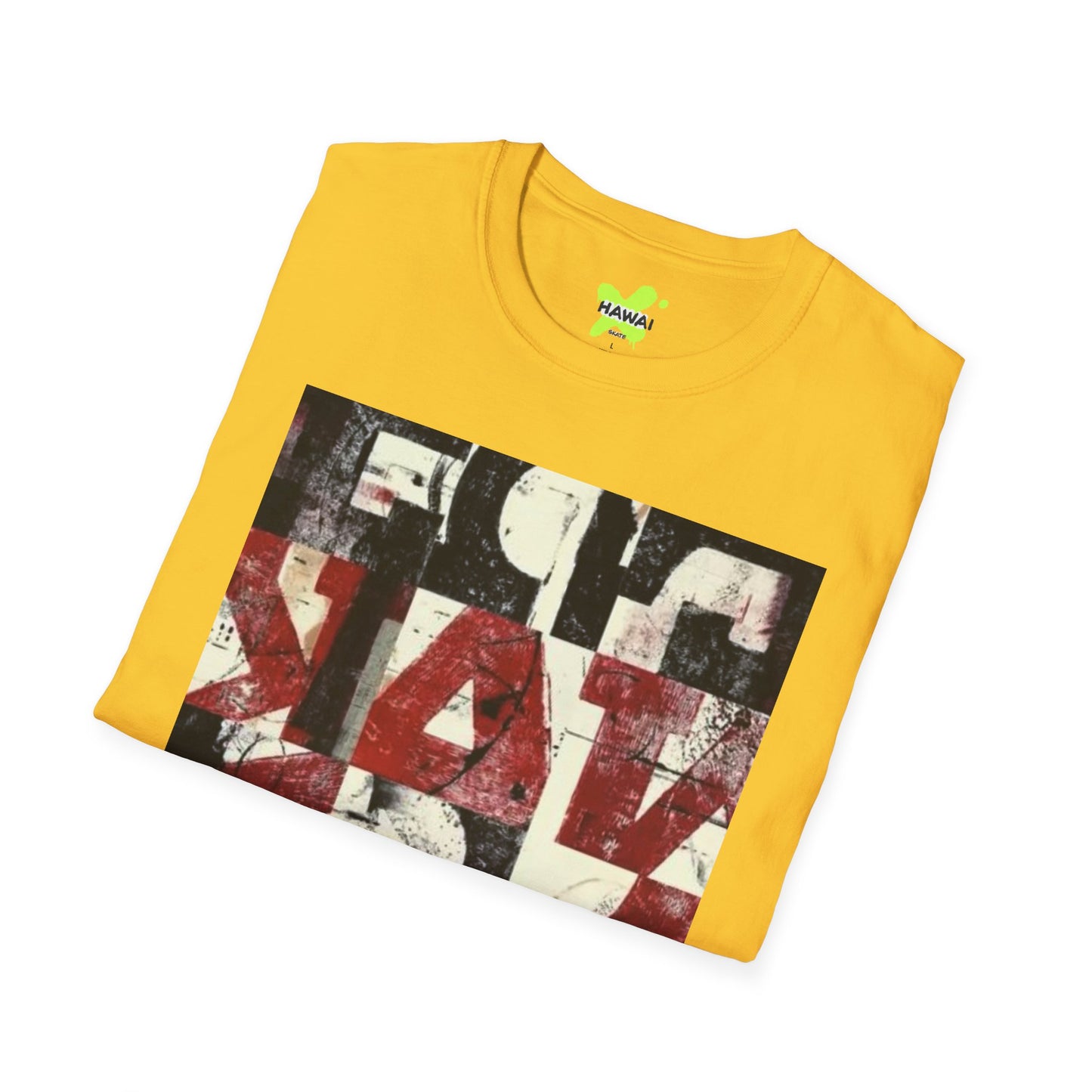 Artistic Unisex Softstyle T-Shirt - Modern Abstract Design