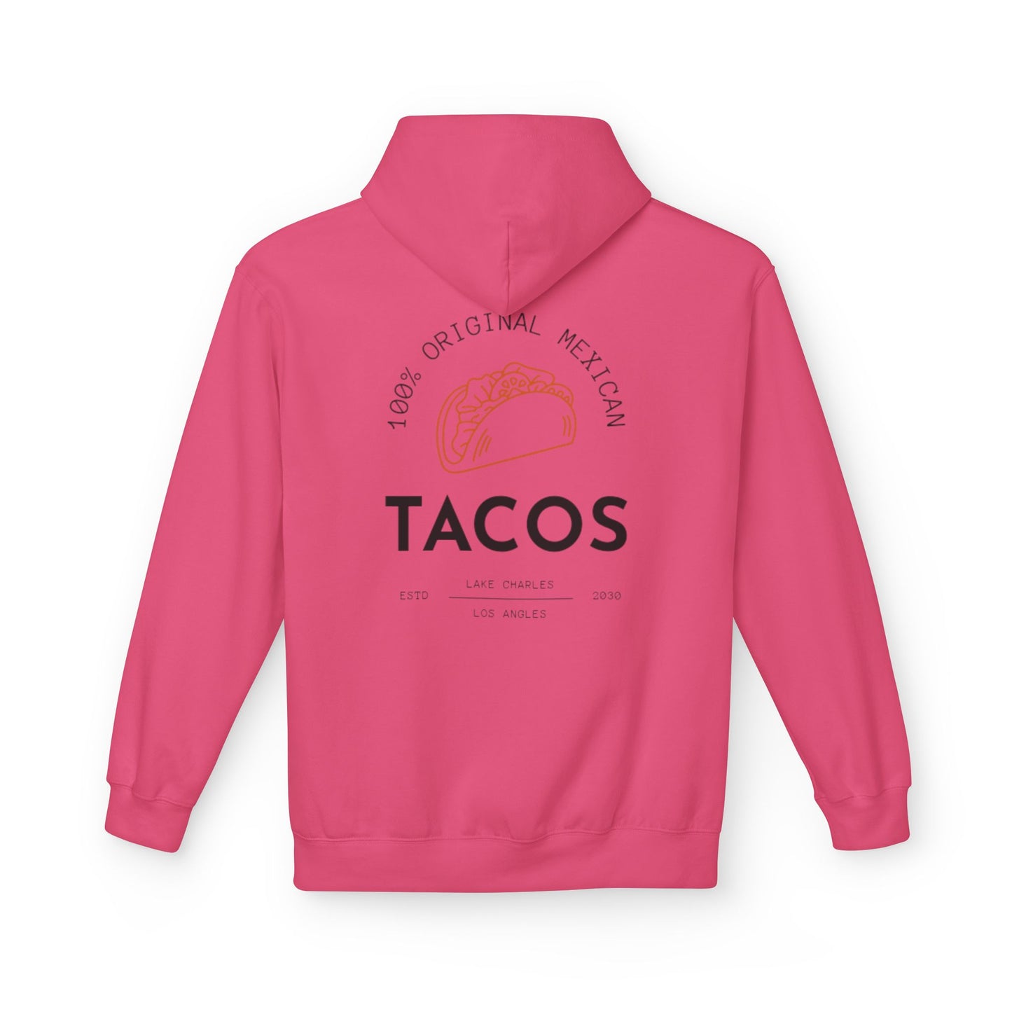 Unisex Taco Lover's Fleece Hoodie - 100% Original Mexican Design