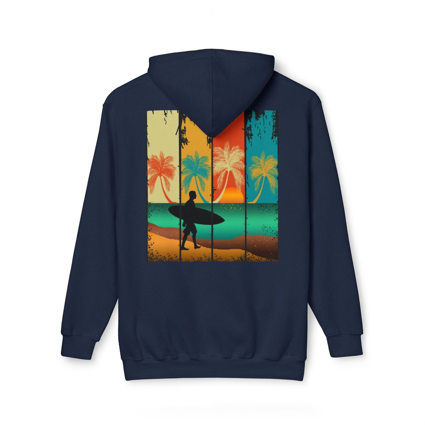 Vintage Surf Paradise Unisex Hooded Sweatshirt