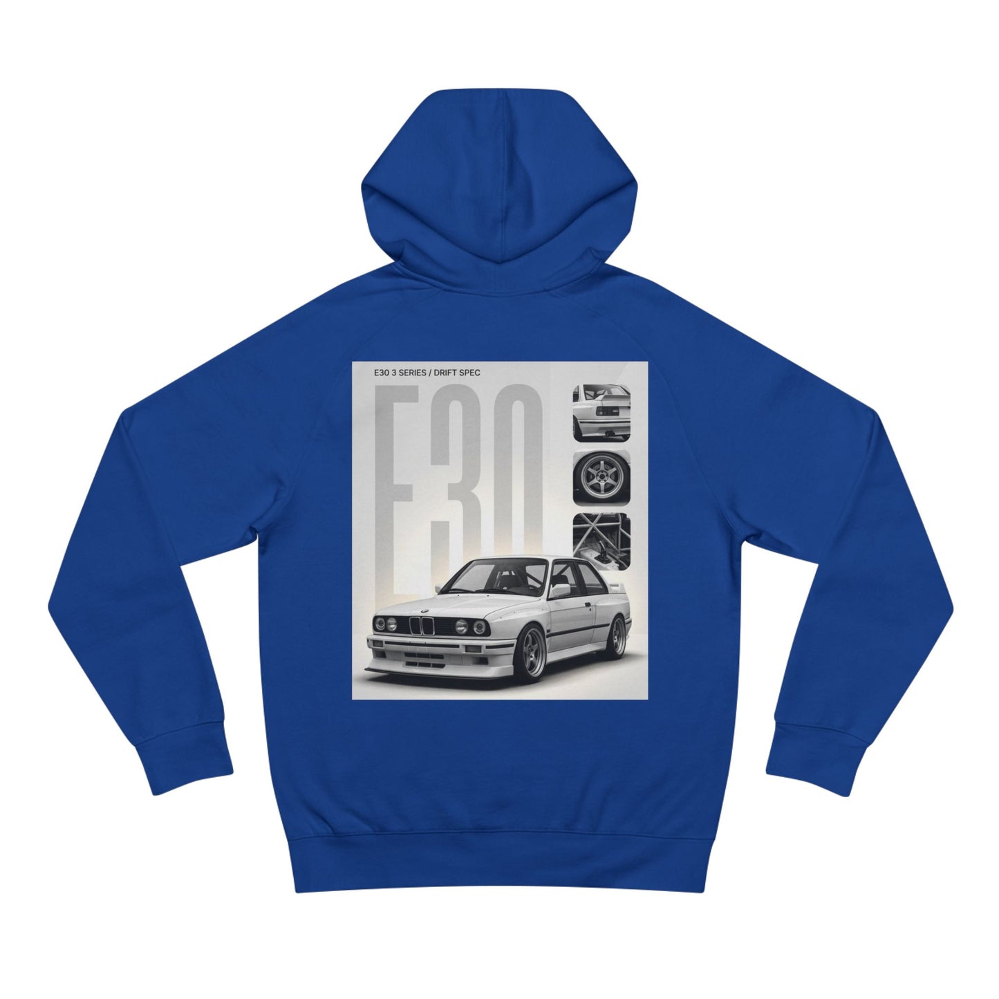 BMW E30 Hoodie — Vintage Motorsport Graphic Pullover