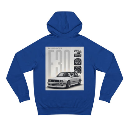 BMW E30 Hoodie — Vintage Motorsport Graphic Pullover