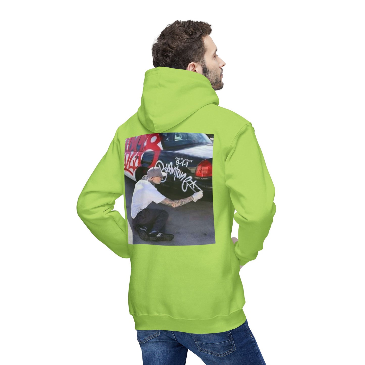 Urban Graffiti Unisex Hooded Sweatshirt - Street Art Inspired