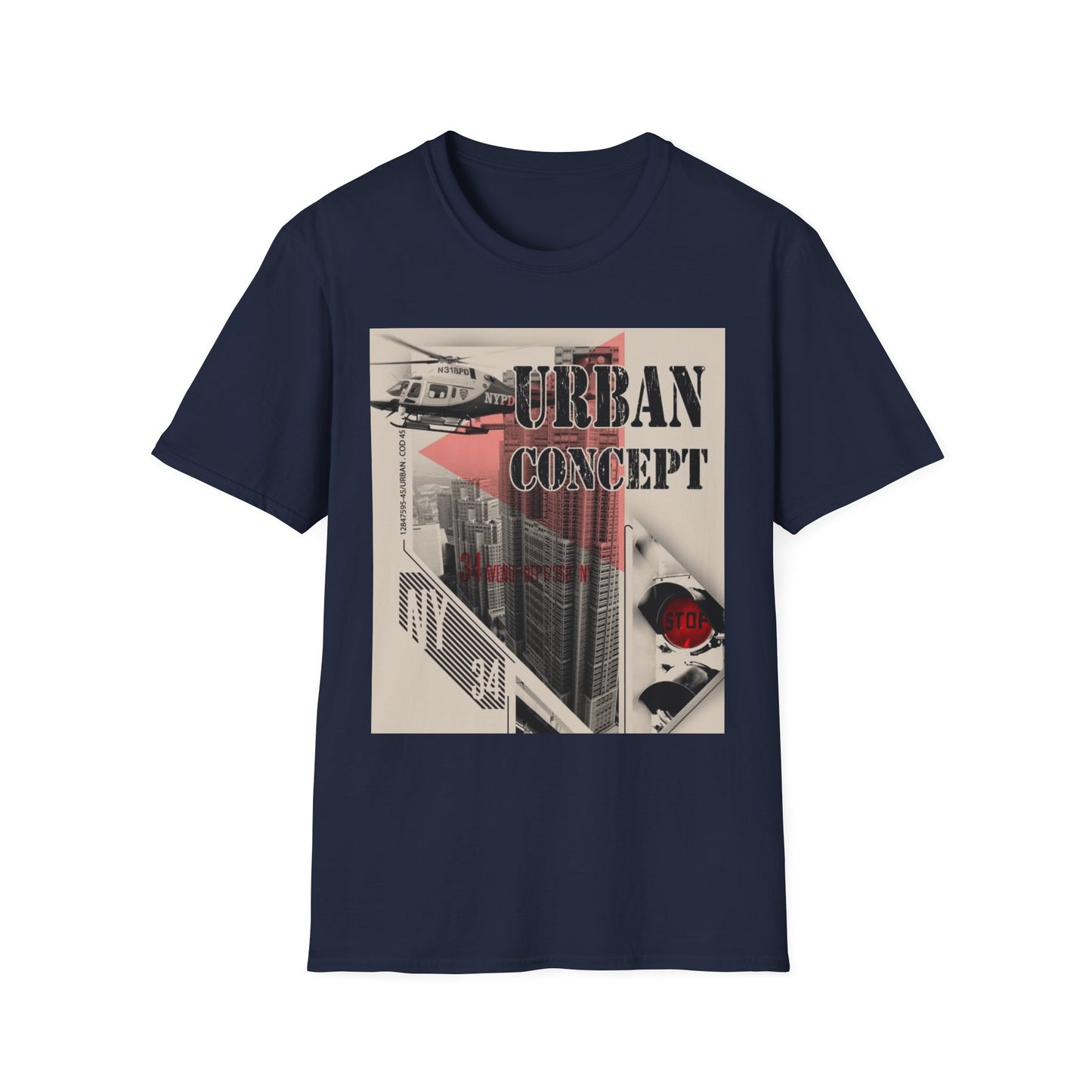 Urban Concept Unisex T-Shirt, Streetwear Tee, Graphic Tee, Casual Fashion, Gift for Him/Her, Trendy Urban Wear