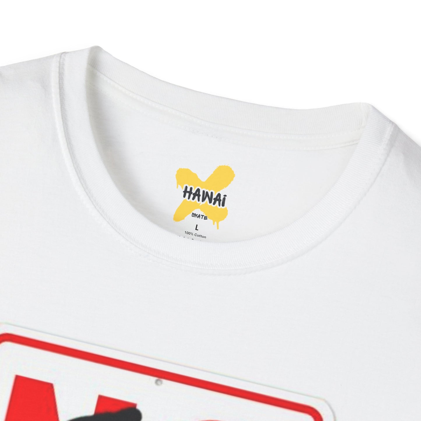 No Skateboarding Funny Unisex T-Shirt - City Police Sign Design