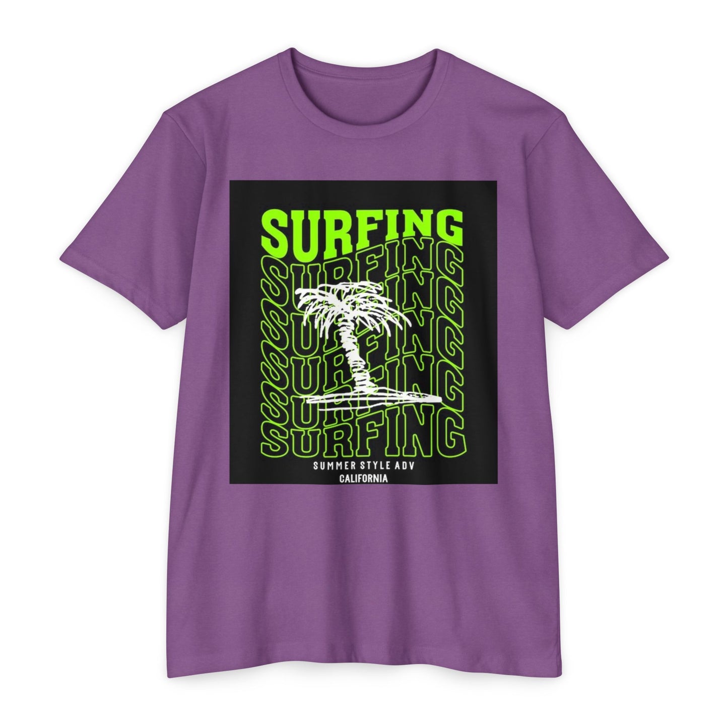 Surfing Vibes Unisex CVC Jersey T-shirt - Retro California Style