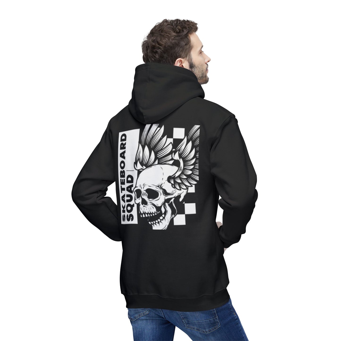 Skateboard Hoodie, Cool Streetwear Sweatshirt, Graphic Pullover for Skaters, Unisex Casual Wear, Gift for Skate Lovers