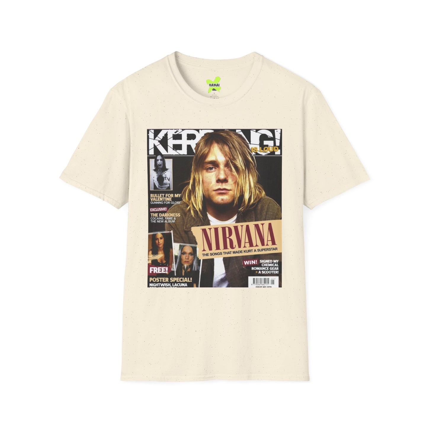 Retro Nirvana Unisex Softstyle T-Shirt - Vintage Magazine Design