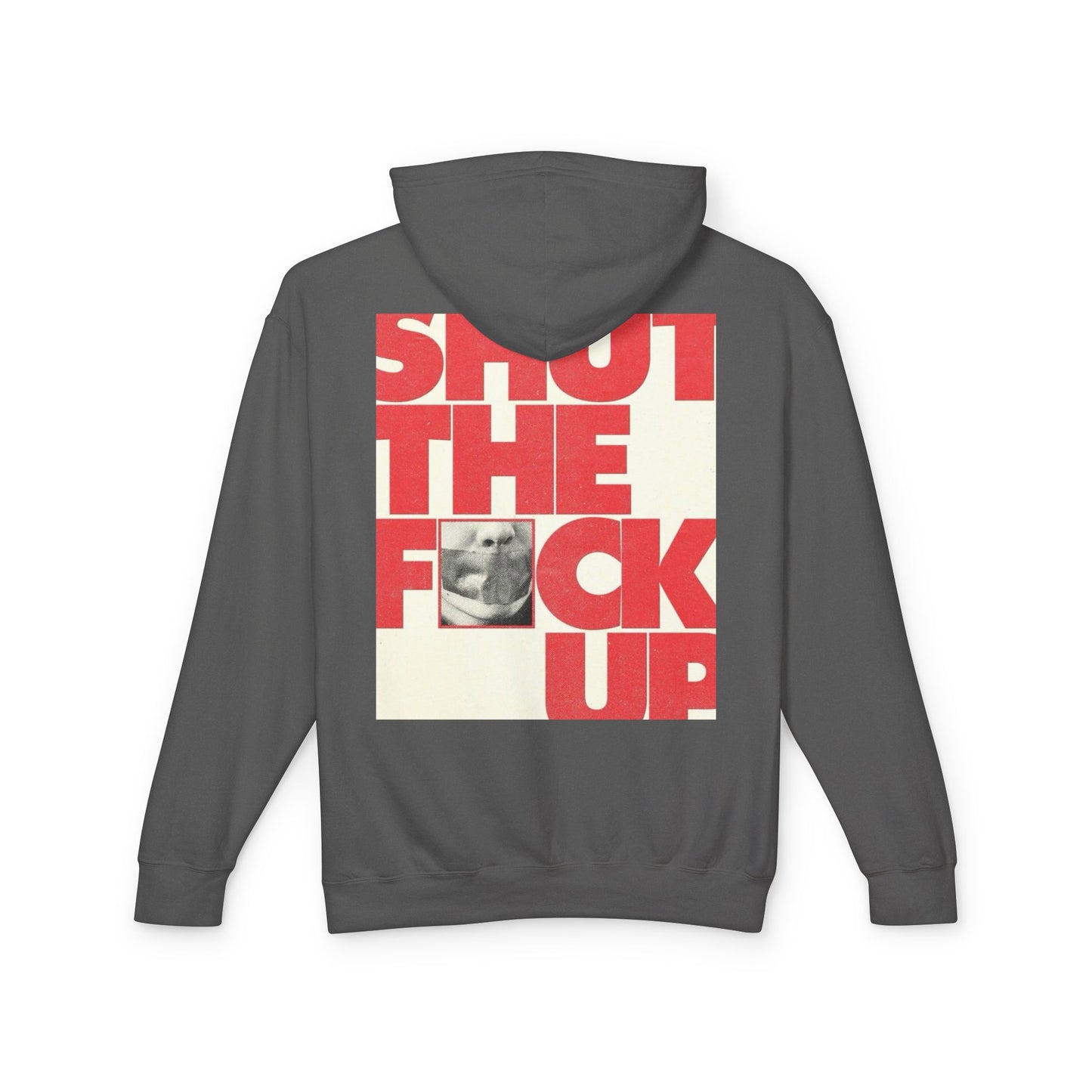 Unisex Lightweight Hoodie - "Shut The F**k Up" Statement Sweatshirt