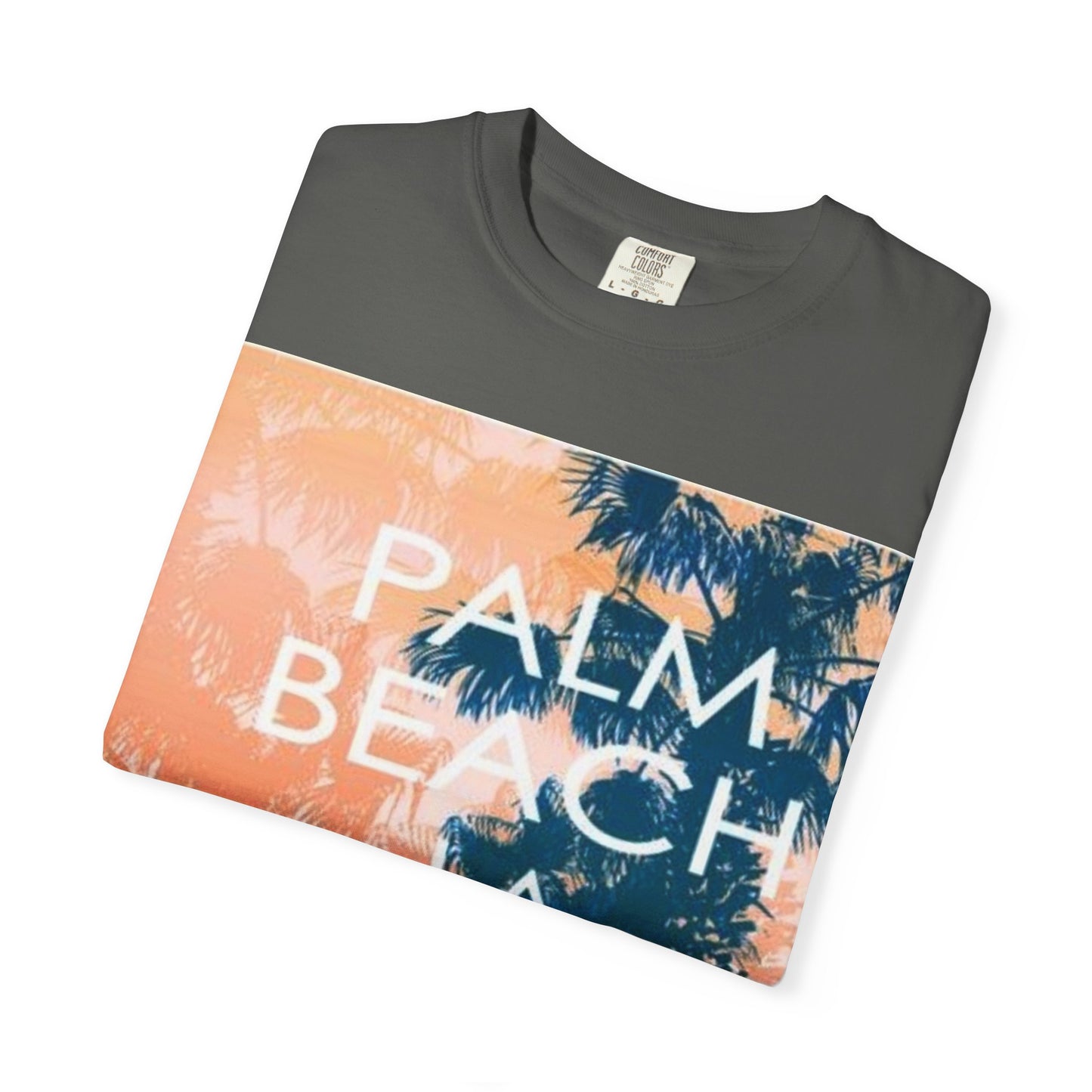 Vintage Palm Beach T-Shirt, Casual Outdoor Wear, Unisex Summer Tee, Beach Vacation Apparel, Retro Graphic Tee
