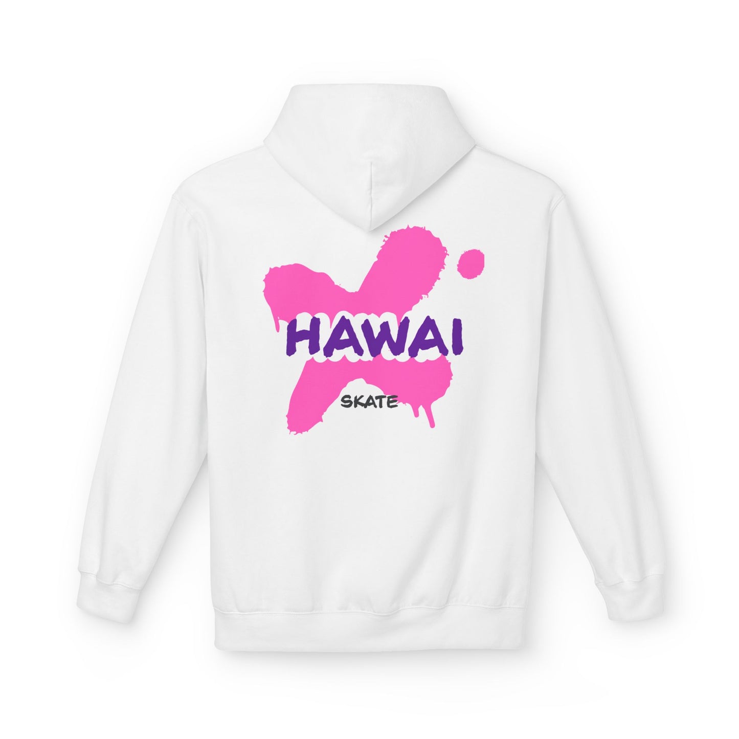 Hawaii Skate Fleece Hoodie - Unisex Midweight Softstyle