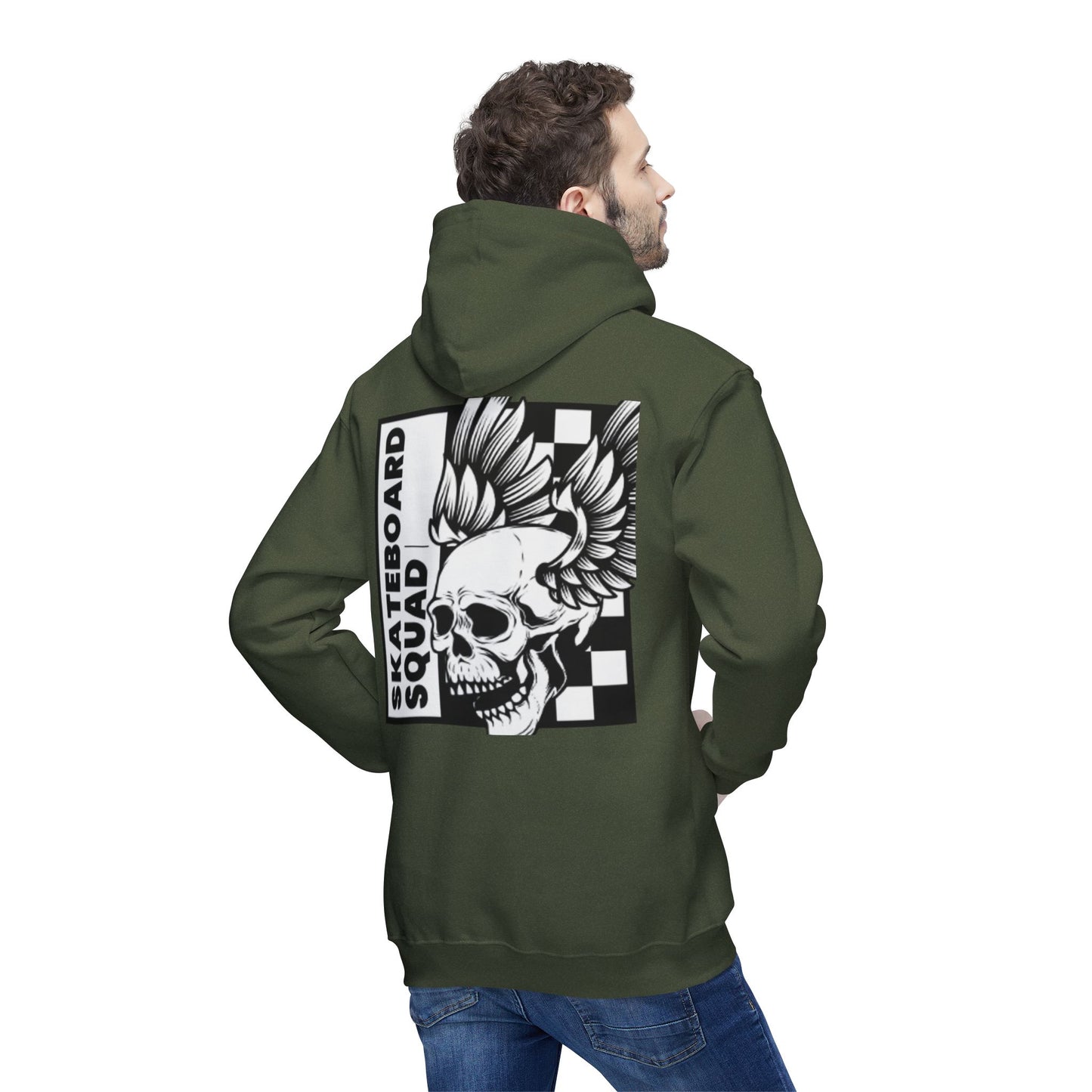 Skateboard Hoodie, Cool Streetwear Sweatshirt, Graphic Pullover for Skaters, Unisex Casual Wear, Gift for Skate Lovers