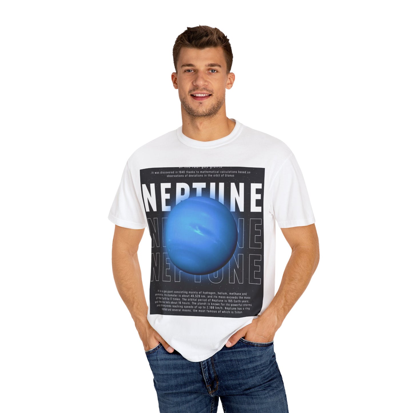 Neptune Graphic Unisex T-Shirt – Cool Planet Design for Space Enthusiasts