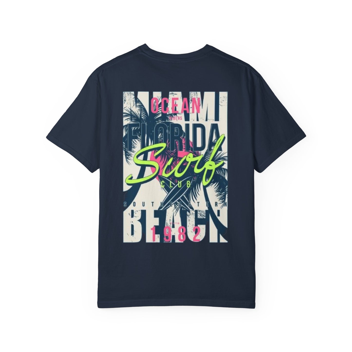 Ocean Florida Surf Club T-Shirt - Unisex Garment-Dyed Tee for Beach Lovers