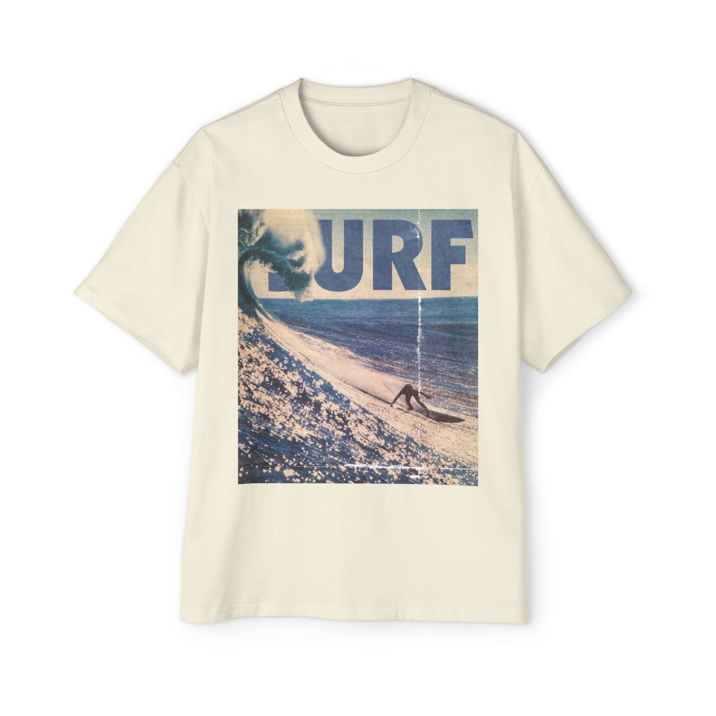 Surf Vintage Photo Tee — Men's Oversized Surf Graphic T-Shirt