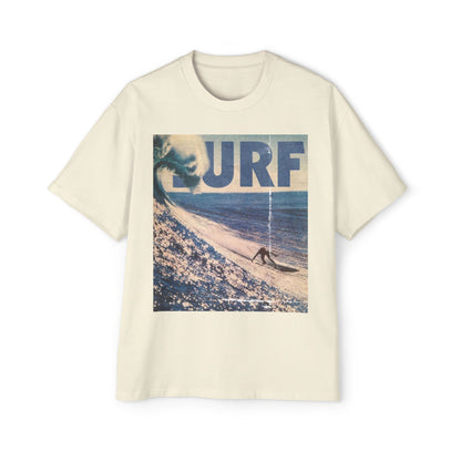 Surf Vintage Photo Tee — Men's Oversized Surf Graphic T-Shirt