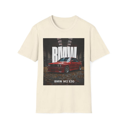 Classic BMW M3 E30 Unisex T-Shirt - Car Enthusiast Tee, Retro Automotive Shirt, Gift for Him, Birthday Apparel, Casual Style