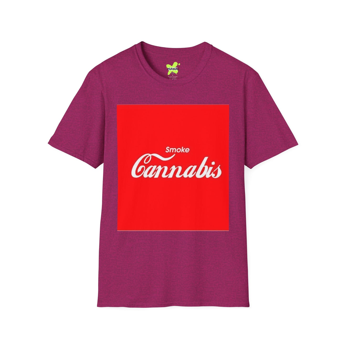 Smoke Cannabis Unisex Softstyle T-Shirt - Casual Streetwear for Cannabis Enthusiasts