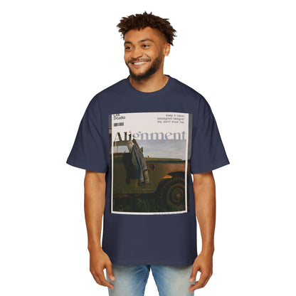 Alignment Vintage Jeep Graphic Tee – Men's Oversized Photo Print