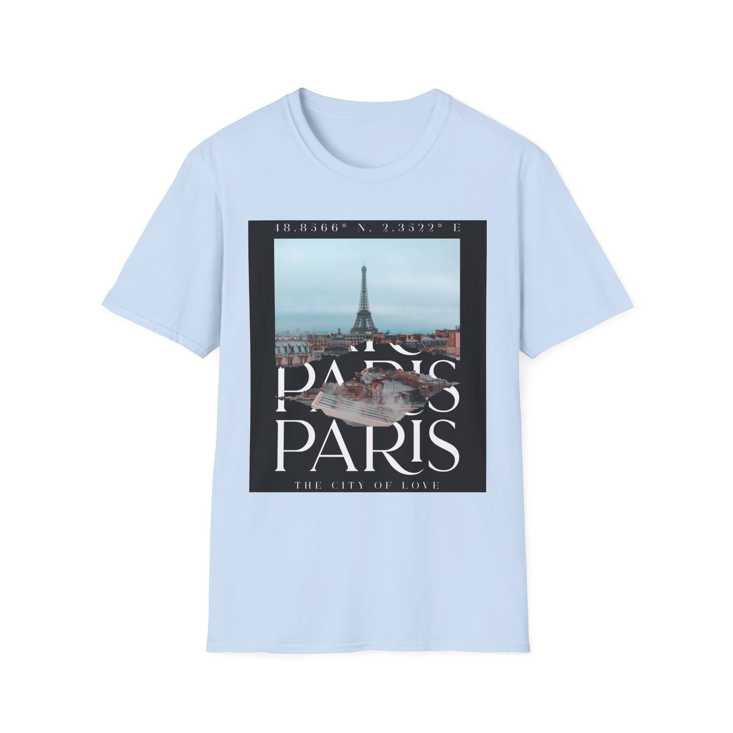 Paris Eiffel Tower Photo Tee — "Paris Paris" Graphic T-Shirt
