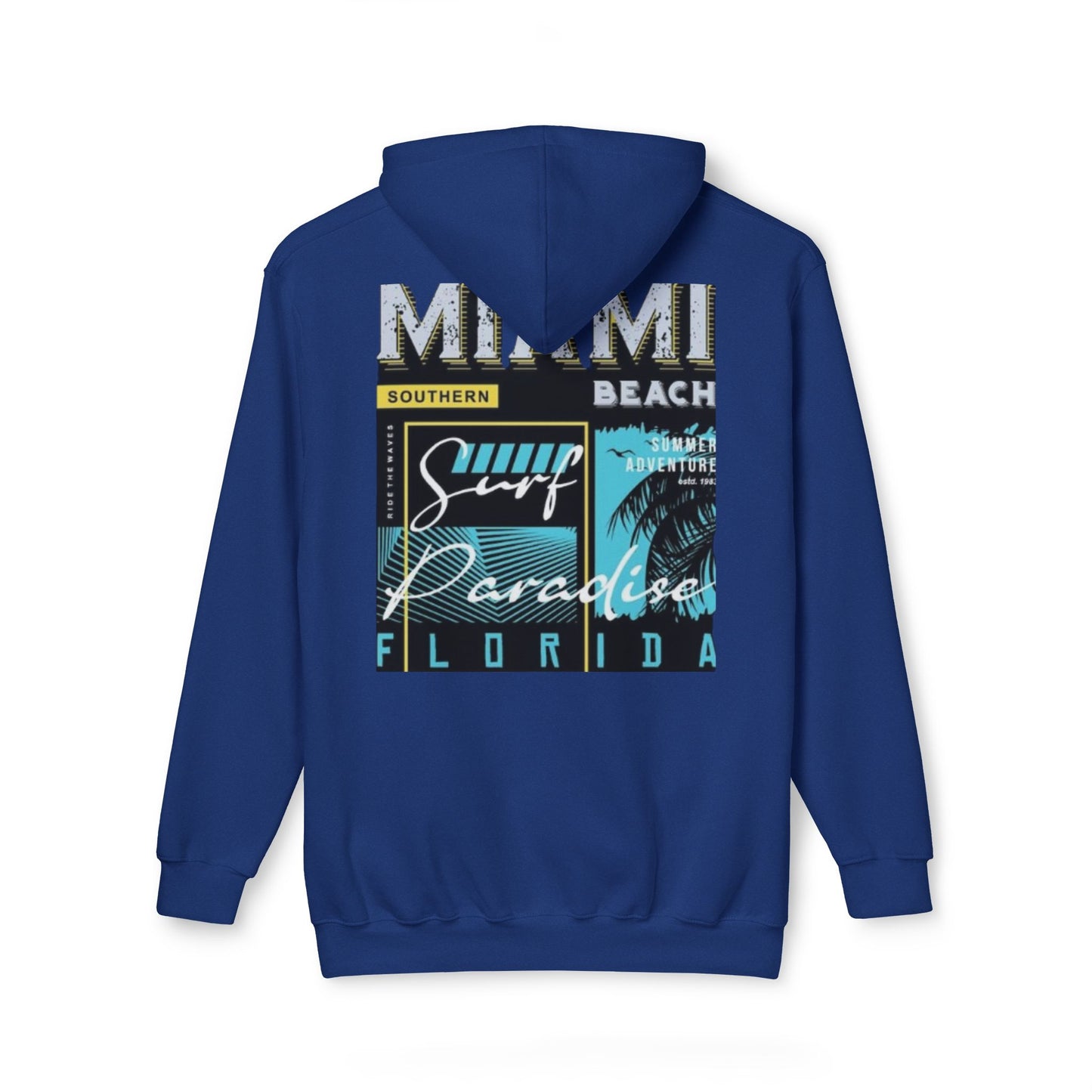 Miami Paradise Surf Unisex Hooded Sweatshirt - Made in USA