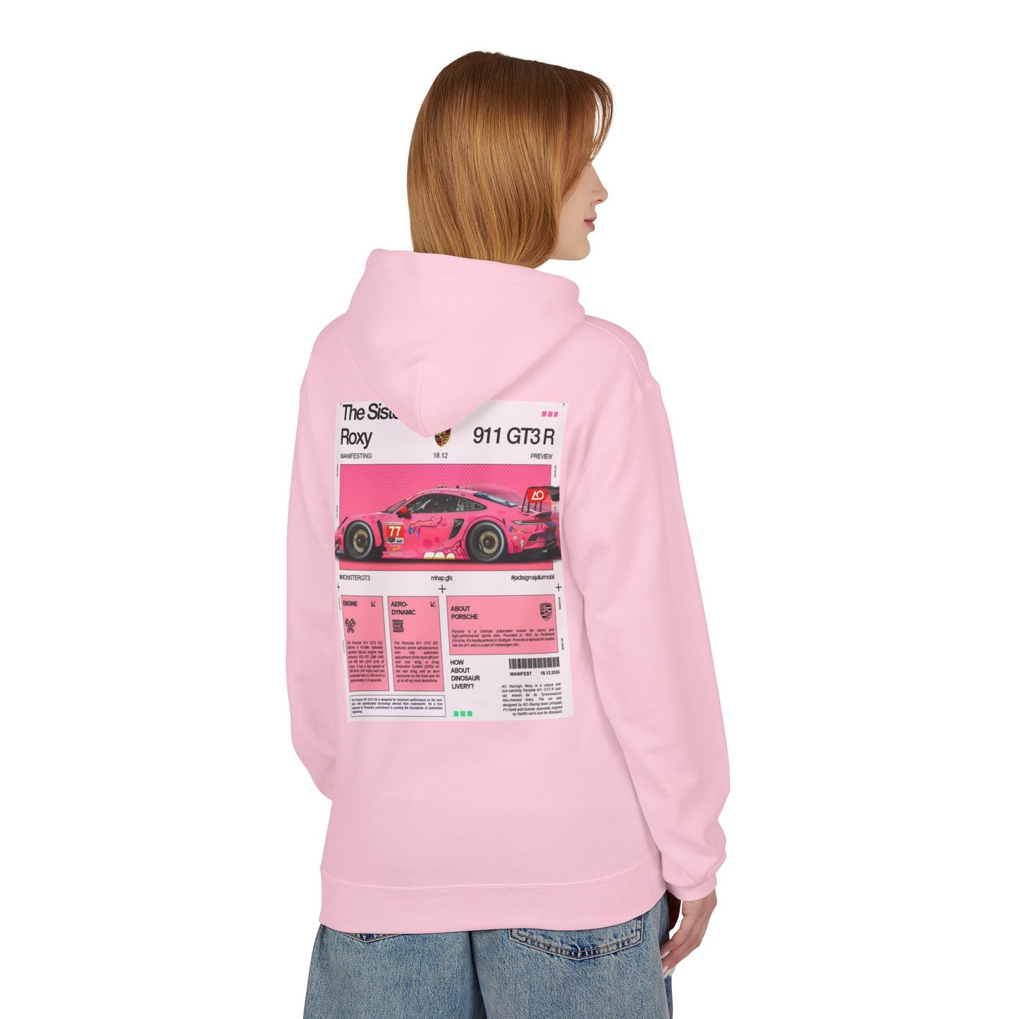 Racing-Inspired Unisex Fleece Hoodie - The Sister Roxy Design