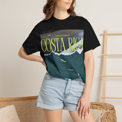 Costa Rica Surf T-Shirt — Aerial Wave & Surfers Graphic Tee