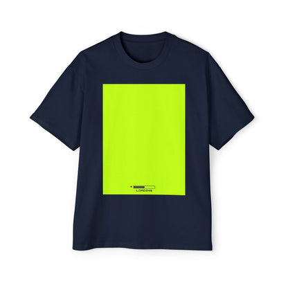 Oversized Tee — Neon Green Minimal Graphic "SUMMER LOVEDAY"