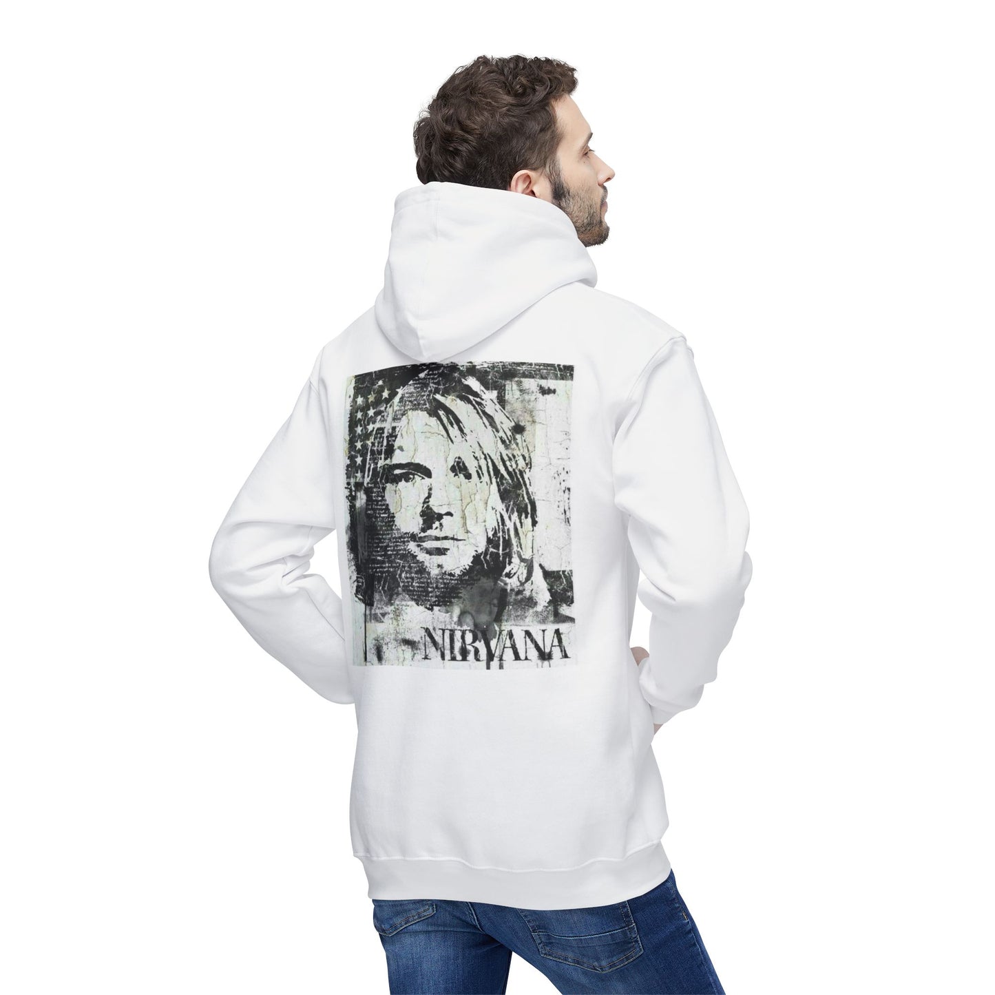 Nirvana Graphic Unisex Hooded Sweatshirt - Vintage Style, Made in US