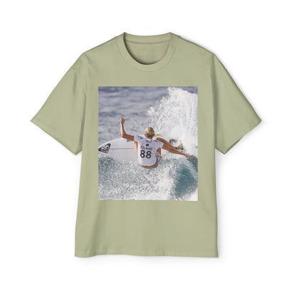 Surf Photo Oversized Tee — Wave Rider Graphic T-Shirt