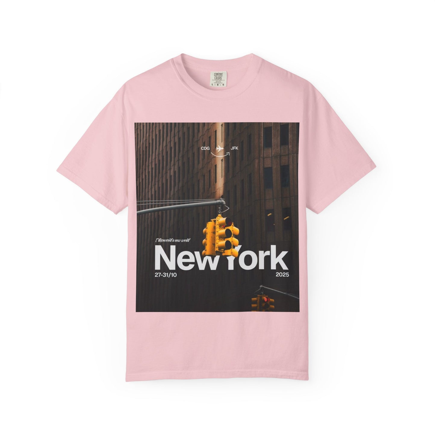 New York City Traffic Light Photo T‑Shirt — Urban Streetwear Tee