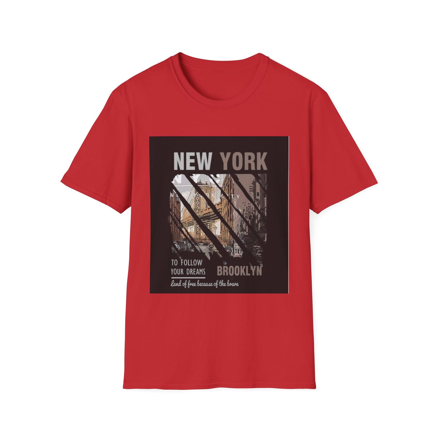 New York Brooklyn Vintage Photo T-Shirt — 'To Follow Your Dreams' Graphic Tee